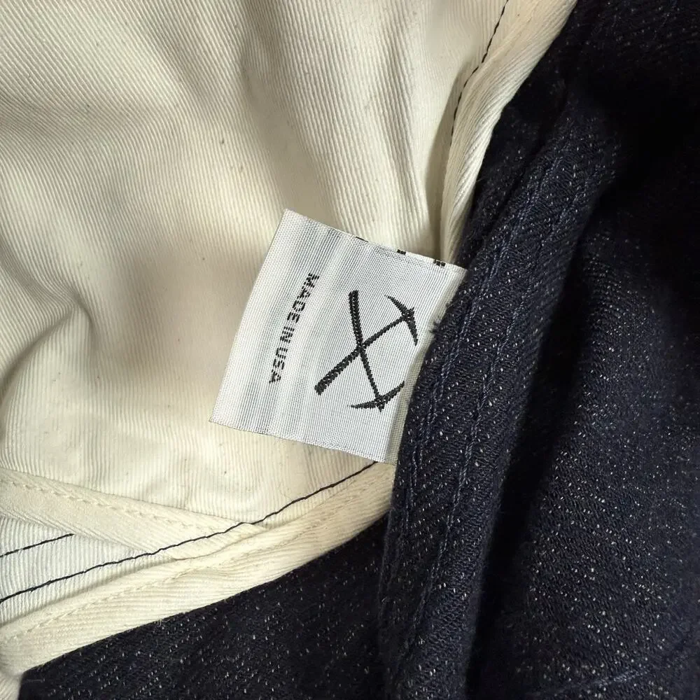 3Sixteen Ranch Jacket Mens Size Small Denim Selvedge Salt Pepper Barn - Picture 12 of 13